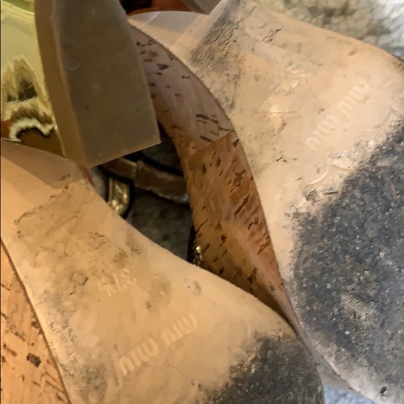 MIU MIU wedges size 37 1/2. Good condition. - Picture 6 of 8